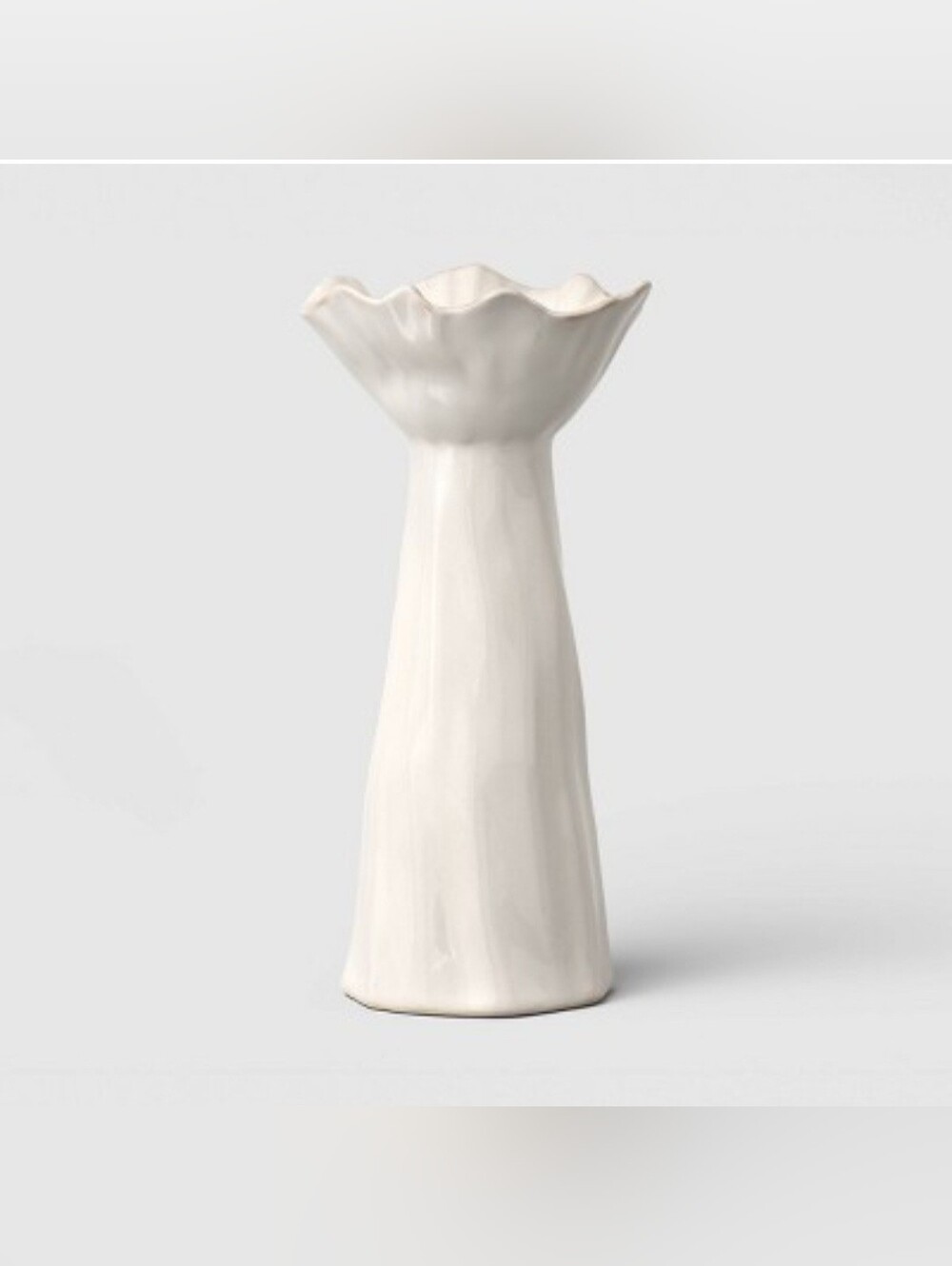 Threshold Tall Sculpted Foliage Taper Candle Holder